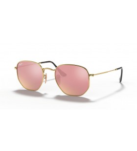 Ray-Ban RB3548N ê°í˜• í”Œëž« ë Œì¦ˆ M(51-21)ìœ¼ë¡œ ë¸Œë¼ìš´ ë Œì¦ˆ ë° í”„ë ˆìž„ì´ ê¸ˆ ì„ ê¸€ë¼ìŠ¤
