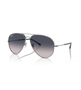 Ray-Ban RB3825 ì˜¤ëž˜ëœ ë¹„í–‰ XL(58-14)ìœ¼ë¡œ ë Œì¦ˆ ë¸”ë£¨ì™€ ì€ìƒ‰ êµ¬ì¡° ìƒ‰ì•ˆê²½