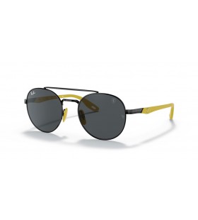 Ray-Ban RB3696M Scuderia Ferrari S 컬렉션(51-20)회색 렌즈 및 프레임 검 선글라스