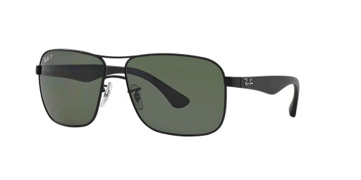 Sunčane naočale Ray-Ban RB3516 M (59-15) sa zelenim staklima i crni okvir