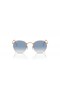 Sunčane naočale Ray-Ban RB3447 Round Metal L (53-21) s plavim staklima i ruža okvir
