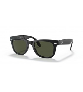 SunÄane naoÄale Ray-Ban RB4105 Folding Wayfarer Classic XL (54-20) sa zelenim staklima i crni okvir