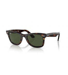 Sunčane naočale Ray-Ban RB2140 Original Wayfarer biološka temelju L (50-22) sa zelenim staklima i черепаховой okvir