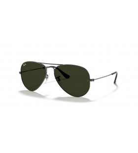 SunÄane naoÄale Ray-Ban RB3025 Aviator Classic XL (58-14) sa zelenim staklima i srebrni okvir