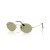 SunÄane naoÄale Ray-Ban RB3547 Oval Metal Summer Capsule M (51-21) sa zelenim staklima i zlatni okvir