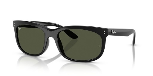 Ray-Ban RB2389F Balorette XL (60 - 19) med Gröna linser och Svart ram Solglasögon