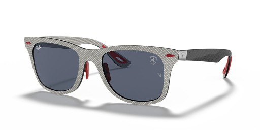 Ray-Ban RB8395M Scuderia Ferrari Collection L (52 - 20) med Grå linser och Grå ram Solglasögon