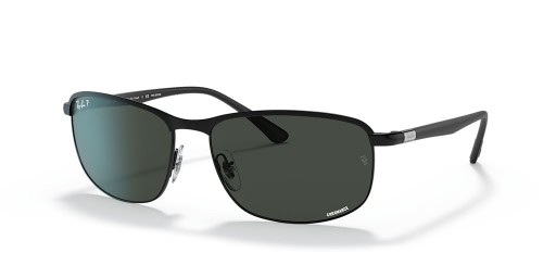 Ray-Ban RB3671CH Chromance XXL (60 - 16) med Grå linser och Svart ram Solglasögon