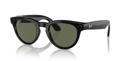 Ray-Ban RW4009 Ray-Ban | Meta Headliner M (50 - 23) med Gröna linser och Svart ram Solglasögon