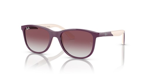 Ray-Ban RB9077S Barn Biobaserade L (49 - 16) med Lila linser och Rosa ram Solglasögon