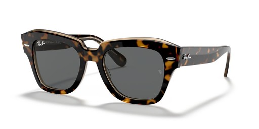 Ray-Ban RB2186 State Street M (49 - 20) med Grå linser och Tortoise frame Solglasögon