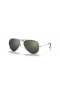 Ray-Ban RB3025 Aviator Spegel XL (58 - 14) med Grå linser och Silver ram Solglasögon