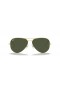 Ray-Ban RB3026 Aviator Large Metal II XXL (62 - 14) med Gröna linser och Guld ram Solglasögon