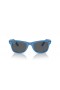 Ray-Ban RB2140F Original Wayfarer Ändra L (52 - 22) med Grå linser och Blå ram Solglasögon
