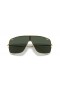 Ray-Ban RB3697 Wings II XXL (0 - 135) med Gröna linser och Guld ram Solglasögon