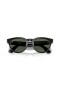 Ray-Ban RW4009F Ray-Ban | Meta Låg Bro Passar Headliner L (51 - 23) med Gröna linser och Svart ram Solglasögon
