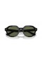Ray-Ban RB4399 Gina XL (53 - 21) med Gröna linser och Svart ram Solglasögon