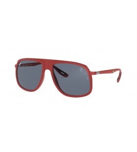 Ray-Ban RB4308M Scuderia Ferrari Collection XL (57 - 17) med Grå linser och Röd ram Solglasögon
