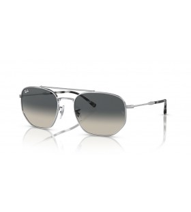 Ray-Ban RB3707 XL (57 - 20) med Grå linser och Silver ram Solglasögon
