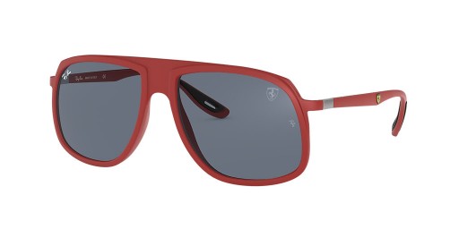 Ray - Ban RB4308M Scuderia Ferrari Collection XL (57-17) Gri lensli ve Kırmızı çerçeveli güneş Gözlüğü