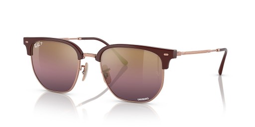 Ray-Ban RB4416F Yeni Clubmaster XXL (55-20) Kırmızı lensler ve Kırmızı çerçeve Güneş Gözlüğü