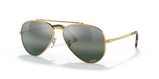 Ray-Ban RB3625 Yeni Aviator XXL (62-14) Gümüş lensler ve Altın çerçeve Güneş Gözlüğü