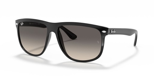 Ray-Ban RB4147 Boyfriend L (60 - 15) Gri lensli ve Siyah çerçeveli güneş Gözlüğü