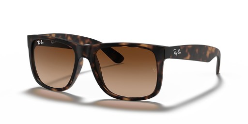 Ray-Ban RB4165 Justin Classic S (54-16) Kahverengi lensli ve Kaplumbağa çerçeveli Güneş Gözlüğü