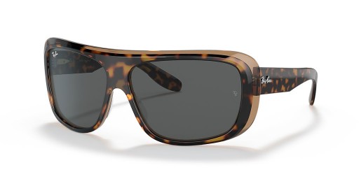 Ray-Ban RB2196 Blair M (61 - 13) Gri lensli ve Kaplumbağa çerçeveli güneş Gözlüklü