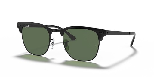 Ray - Ban RB3716 Clubmaster Metal L (51-21) Yeşil lensli ve Siyah çerçeveli güneş gözlüğü