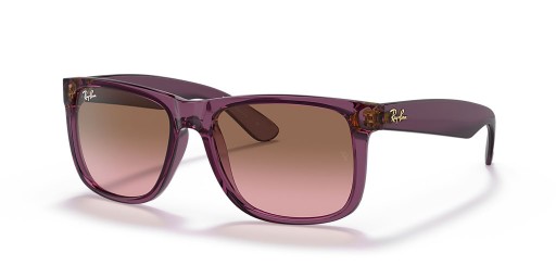 Ray - Ban RB4165 Justin Classic S (54-16) Kahverengi lensli ve Mor çerçeveli güneş Gözlüğü