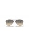 Ray-Ban RB3025 Aviator Gradient XL (58 - 14) Gri lensli ve Gümüş çerçeveli güneş Gözlüğü
