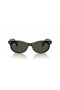Ray - Ban RB2242 Wayfarer Oval L (53-22) Yeşil lensli ve Siyah çerçeveli güneş Gözlüğü