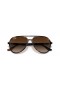 Ray-Ban RB4376 L (57-16) Kahverengi lensli ve Kaplumbağa çerçeveli güneş Gözlüklü