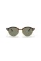 Ray - Ban RB4246 Clubround Classic M (51-19) Yeşil lensli ve Kaplumbağa çerçeveli güneş gözlüğü