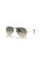 Ray-Ban RB3025 Aviator Gradient XL (58 - 14) Gri lensli ve Gümüş çerçeveli güneş Gözlüğü