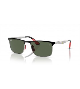 Ray - Ban RB3726M Scuderia Ferrari Koleksiyonu XL (57-18) Yeşil lensli ve Siyah çerçeveli güneş Gözlüğü