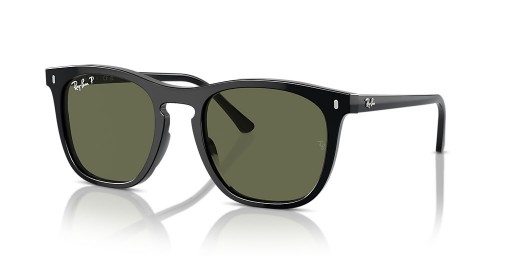Ray-Ban RB2210 L (53 21) con lentes de color Verde y Negro Gafas de sol de montura