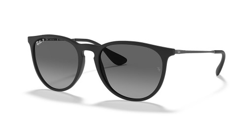 Ray-Ban RB4171F Erika Mezcla de Colores que M (54 - 18) con Gris y lentes de marco Negro, Gafas de sol