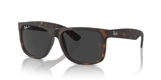 Ray-Ban RB4165F Justin Clásico M (55 - 17) con Gris y lentes de Tortuga Gafas de sol de montura