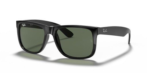 Ray-Ban RB4165F Justin Clásico M (55 - 17) con lentes de color Verde y Negro Gafas de sol de montura