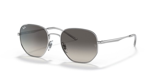 Ray-Ban RB3682 S (51 - 19) con el Gris lentes y Gafas de sol de montura de Plata