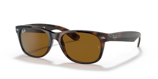 Ray-Ban RB2132 Nuevo Wayfarer Classic XL (58 - 18) con lentes Marrones y la Tortuga Gafas de sol de montura