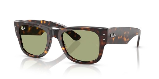 Ray-Ban RB0840S Mega Caminante de Verano de la Cápsula M (51 - 21) con lentes de color Verde y la Tortuga Gafas de sol de montura