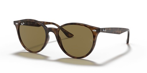 Ray-Ban RB4305 M (53 - 19) con lentes Marrones y la Tortuga Gafas de sol de montura