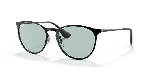 Ray-Ban RB3539 Erika Metal Evolucionar M (54 - 19) con lentes de color Verde y Negro Gafas de sol de montura