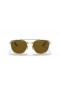 Ray-Ban RB3688 M (55 - 19) con lentes Marrones y Gafas de sol de montura de Oro