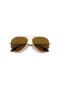 Ray-Ban RB3025 Aviator Clásico XL (58 - 14) con lentes Marrones y Gafas de sol de montura de Oro