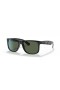 Ray-Ban RB4165 Justin Mickey D20 S (54 - 16) con lentes de color Verde y Negro Gafas de sol de montura