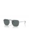 Ray-Ban RB3588 L (55 - 19) con el Gris lentes y Gafas de sol de montura de Plata